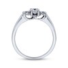 Thumbnail Image 2 of Previously Owned Diamond Three-Stone Engagement Ring 1/2 ct tw Round-cut 14K White Gold & Platinum