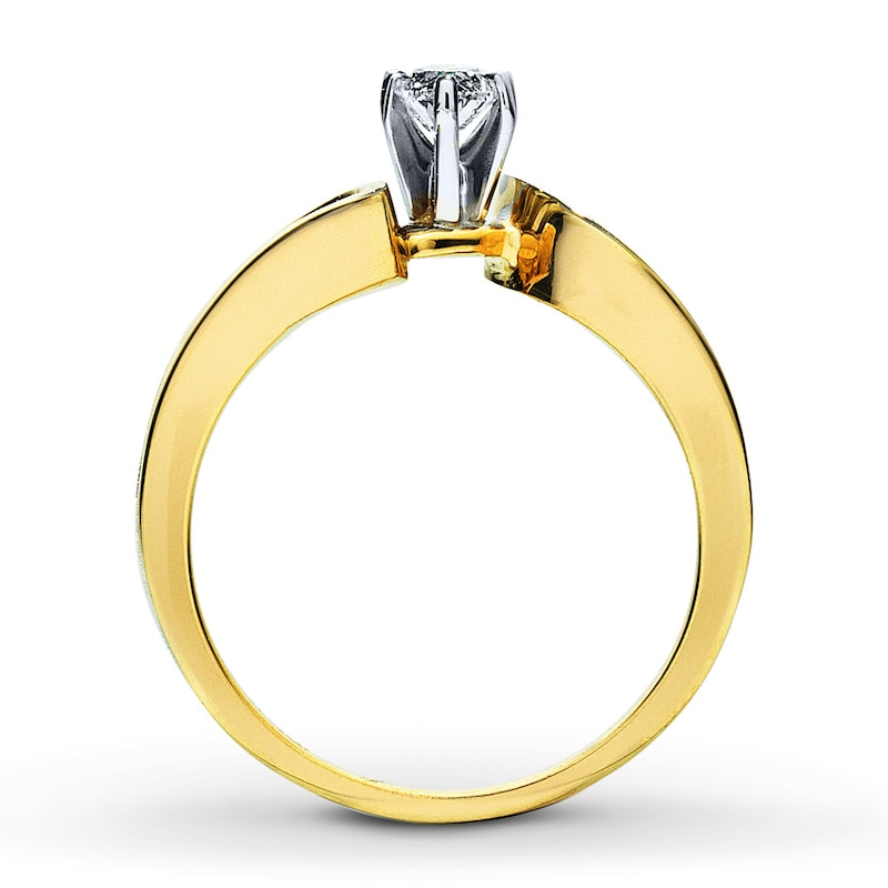Main Image 2 of Previously Owned Diamond Ring 1 ct tw Marquise-Cut 14K Gold