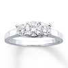 Thumbnail Image 1 of Previously Owned Ring 1 ct tw Round-cut Diamonds 14K White Gold
