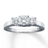 Thumbnail Image 1 of Previously Owned Ring 1 ct tw Round-cut Diamonds 14K White Gold