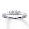Thumbnail Image 1 of Previously Owned Ring 1/4 ct tw Round-cut Diamonds 14K White Gold