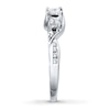 Thumbnail Image 3 of Previously Owned Diamond Ring 1/2 ct tw Princess & Round-cut 10K White Gold