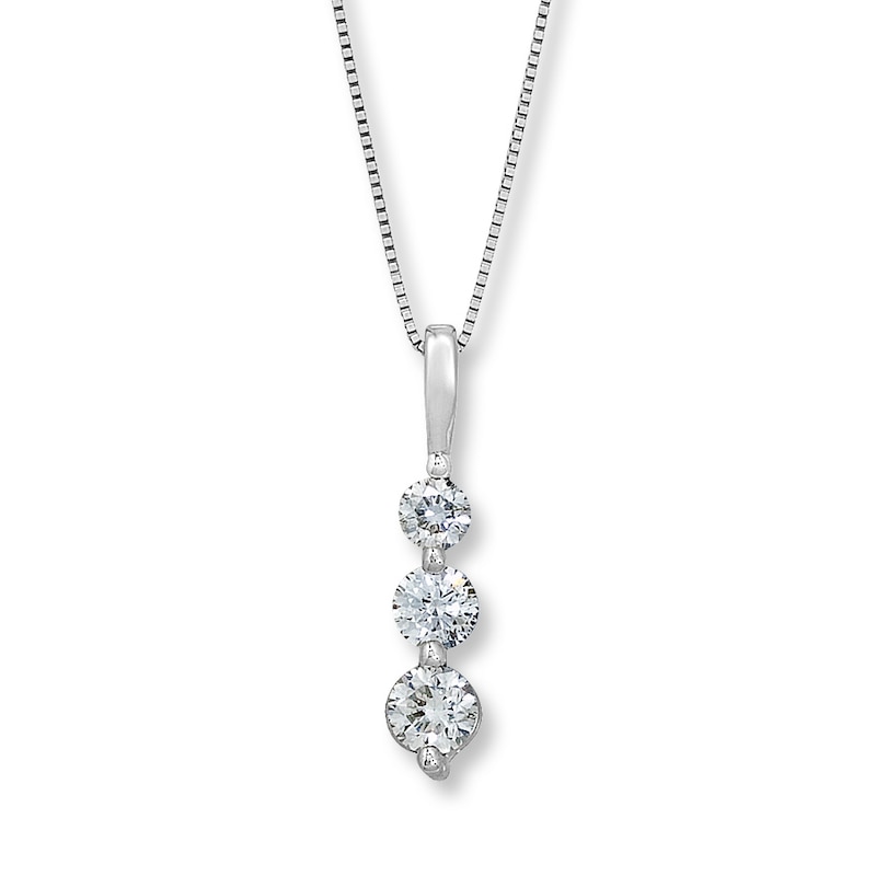 Previously Owned Necklace 3/4 ct tw Diamonds 14K White Gold