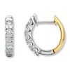 Thumbnail Image 1 of Previously Owned Earrings 1/2 ct tw Diamonds 14K Two-Tone Gold