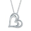 Thumbnail Image 1 of Previously Owned Necklace 1/4 ct tw Diamonds Sterling Silver 18&quot;