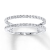 Thumbnail Image 0 of Previously Owned Diamond Enhancer Ring 1/4 ct tw 14K White Gold