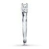 Thumbnail Image 3 of Previously Owned Three-Stone Diamond Engagement Ring 1/2 ct tw Round-cut 14K White Gold