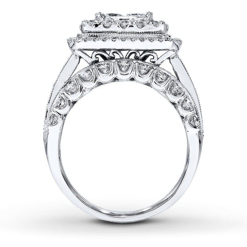 Previously Owned Diamond Ring 3 cts tw 14K White Gold
