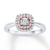 Thumbnail Image 1 of Previously Owned Diamond Ring 1/5 ct tw Round-cut Sterling Silver & 10K Rose Gold