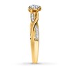 Thumbnail Image 3 of Previously Owned Ring 1/6 ct tw Round-cut Diamonds 10K Yellow Gold - Size 7