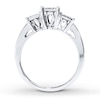 Thumbnail Image 2 of Previously Owned Diamond 3-Stone Ring 1 ct tw Princess-cut 14K White Gold