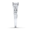 Previously Owned Diamond 3-Stone Ring 1 ct tw Princess-cut 14K White Gold