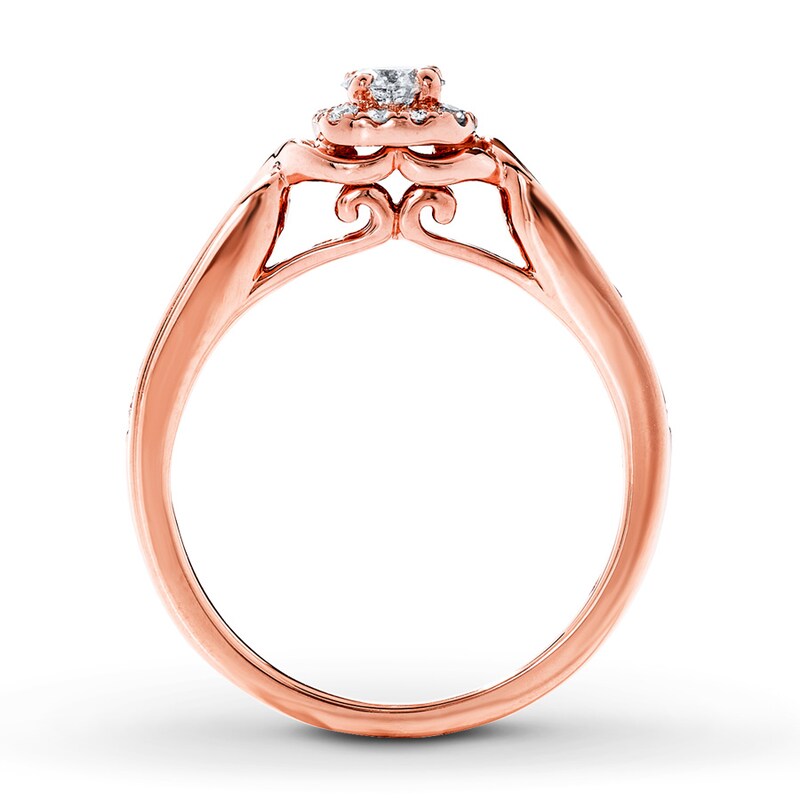 Previously Owned Diamond Engagement Ring 1/2 ct tw Round-cut 14K Rose Gold
