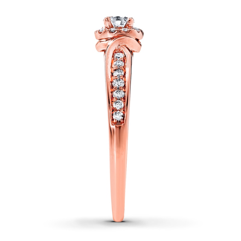Previously Owned Diamond Engagement Ring 1/2 ct tw Round-cut 14K Rose Gold