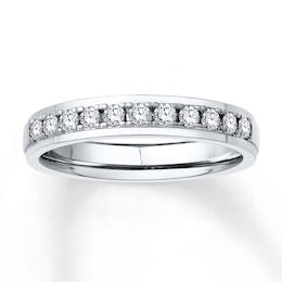 Previously Owned Diamond Anniversary Band 1/3 ct tw Round-cut 10K White Gold