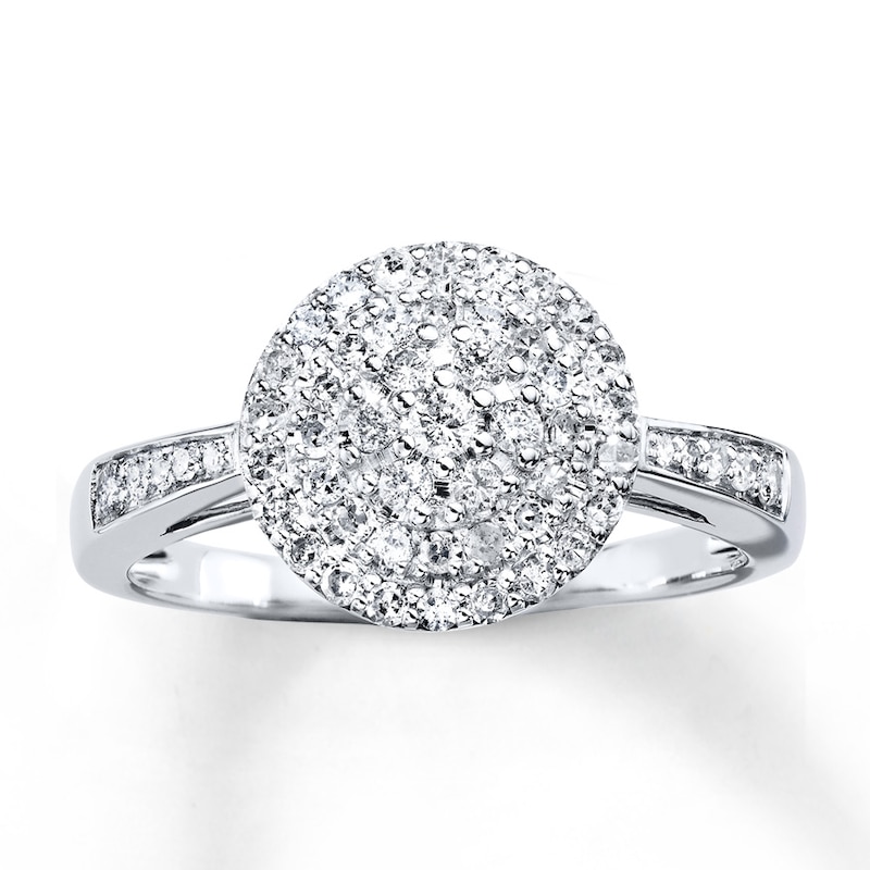 Main Image 1 of Previously Owned Diamond Ring 1/2 ct tw 10K White Gold