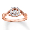 Previously Owned Unstoppable Love Ring 1/8 ct tw Diamonds 10K Rose Gold