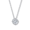 Thumbnail Image 1 of Previously Owned Diamond Necklace 1/4 ct tw 10K White Gold