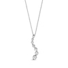 Thumbnail Image 1 of Previously Owned Diamond Journey Necklace 1 ct tw Round-cut 18K White Gold