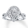 Previously Owned Diamond Engagement Ring 3/4 ct tw Round-cut 14K White Gold