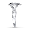Thumbnail Image 3 of Previously Owned Diamond Engagement Ring 3/4 ct tw Round-cut 14K White Gold