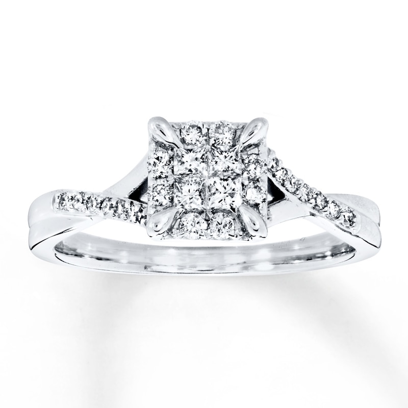Main Image 1 of Previously Owned Ring 1/3 ct tw Diamonds 10K White Gold