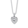 Thumbnail Image 1 of Previously Owned Unstoppable Love 1/4 ct tw Necklace 10K White Gold