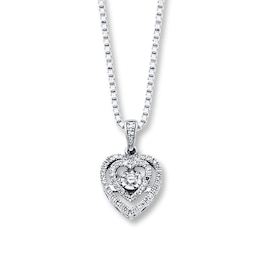 Previously Owned Unstoppable Love 1/4 ct tw Necklace 10K White Gold