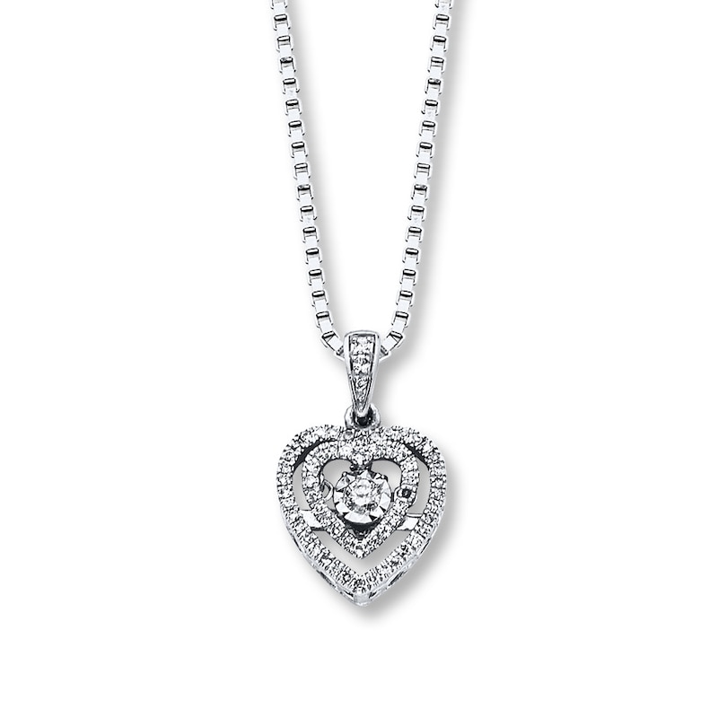 Main Image 1 of Previously Owned Unstoppable Love 1/4 ct tw Necklace 10K White Gold