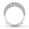 Thumbnail Image 1 of Previously Owned Diamond Enhancer Ring 3/8 ct tw Round-cut 14K White Gold