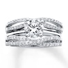 Thumbnail Image 3 of Previously Owned Diamond Enhancer Ring 3/8 ct tw Round-cut 14K White Gold