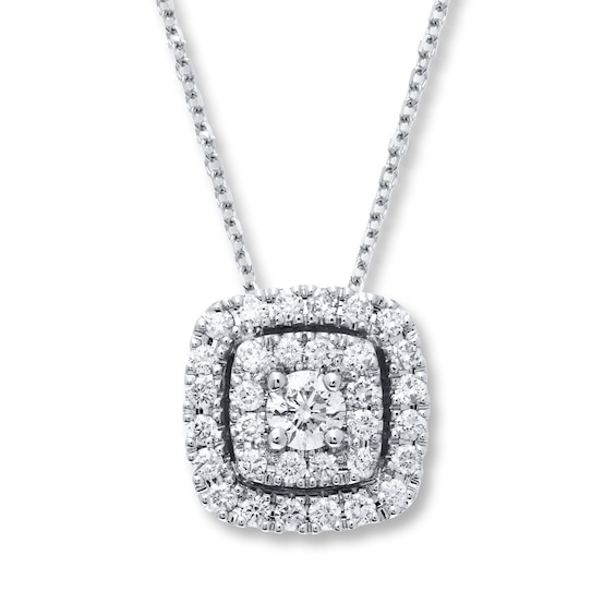 Previously Owned Neil Lane Diamond Necklace 1/2 ct tw 14K White Gold