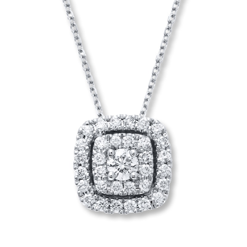 Main Image 1 of Previously Owned Neil Lane Diamond Necklace 1/2 ct tw 14K White Gold