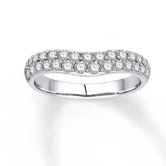 Previously Owned Diamond Anniversary Band 3/4 ct tw Round-cut 14K White Gold