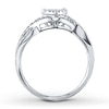 Thumbnail Image 1 of Previously Owned Diamond Heart Ring 1/3 ct tw Round-cut 10K White Gold