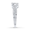 Thumbnail Image 2 of Previously Owned Diamond Heart Ring 1/3 ct tw Round-cut 10K White Gold