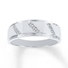 Thumbnail Image 0 of Previously Owned Men's Diamond Band 1/5 ct tw Round-cut 10K White Gold