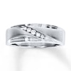 Thumbnail Image 1 of Previously Owned Men's Diamond Ring 1/10 ct tw Round-cut 10K White Gold