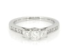 Thumbnail Image 1 of Previously Owned 3-Stone Diamond Ring 1 ct tw Princess-cut 14K White Gold