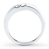 Thumbnail Image 2 of Previously Owned Diamond Men's Band 1/10 ct tw Round-cut 10K White Gold