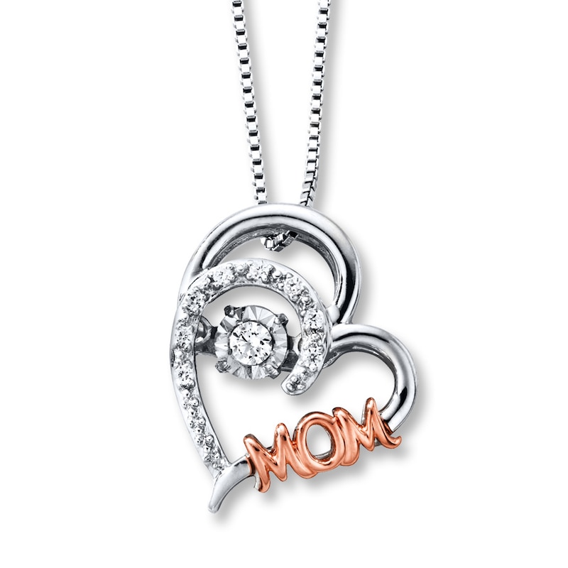 Main Image 1 of Previously Owned Unstoppable Love 1/20 ct tw Necklace Sterling Silver/10K Gold