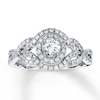 Thumbnail Image 0 of Previously Owned Diamond Engagement Ring 3/4 ct tw Round-cut 14K White Gold