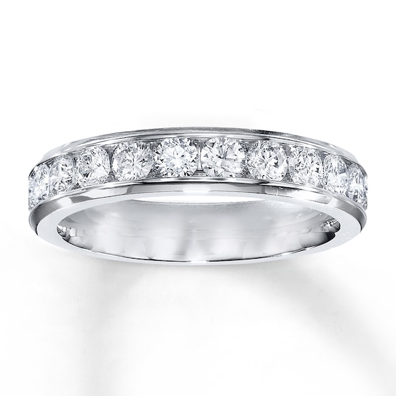 Previously Owned Diamond Anniversary Band 1 ct tw Round-cut 14K White Gold