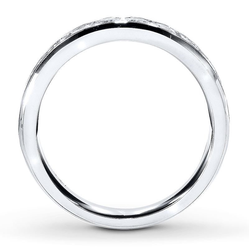 Main Image 2 of Previously Owned Diamond Anniversary Band 1 ct tw Round-cut 14K White Gold