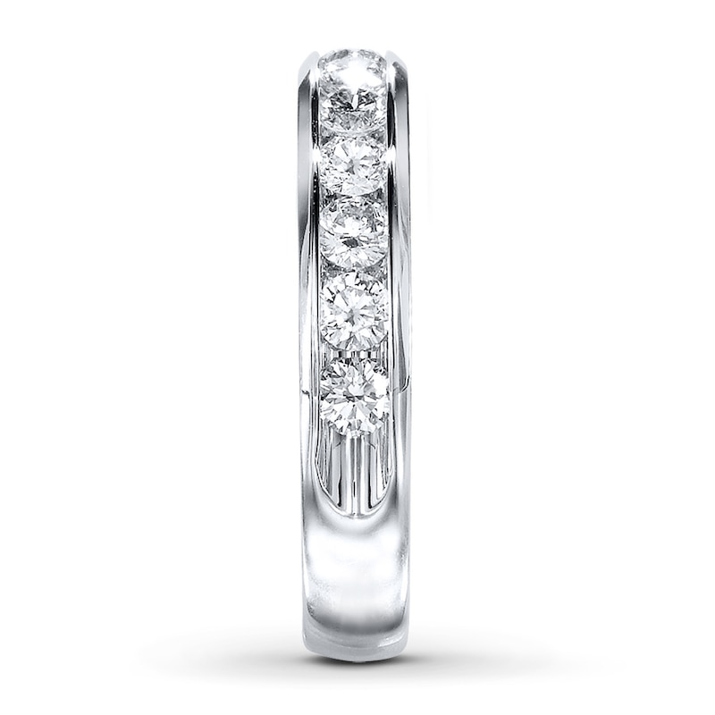 Main Image 3 of Previously Owned Diamond Anniversary Band 1 ct tw Round-cut 14K White Gold