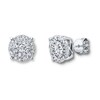 Thumbnail Image 1 of Previously Owned Diamond Earrings 1 carat tw Round-cut 14K White Gold