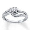 Thumbnail Image 1 of Previously Owned Diamond Engagement Ring 3/8 ct tw Round-cut 10K White Gold
