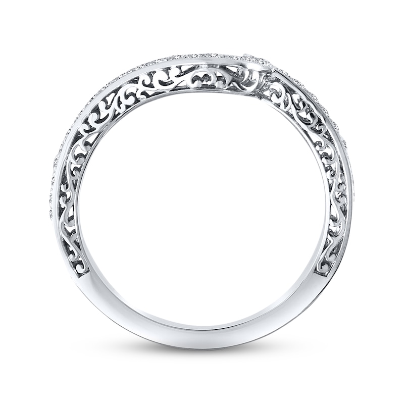 Main Image 2 of Previously Owned Diamond Wedding Band 1/4 ct tw Round-cut 14K White Gold