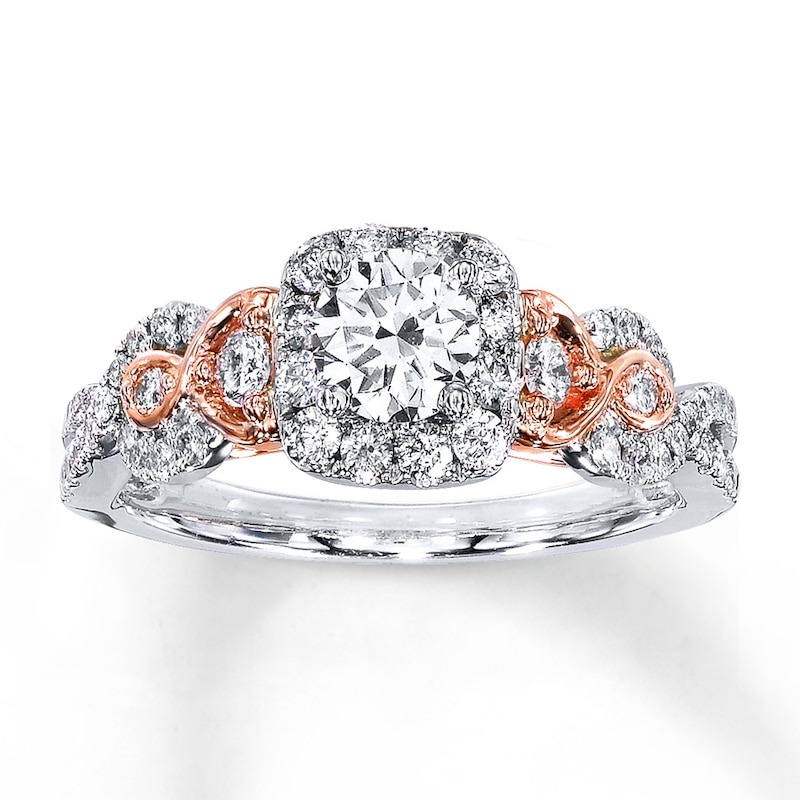 Main Image 1 of Previously Owned Diamond Ring 1 ct tw Round 14K Two-Tone Gold