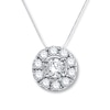 Thumbnail Image 0 of Previously Owned Diamond Necklace 1/3 ct tw Round-cut 10K White Gold